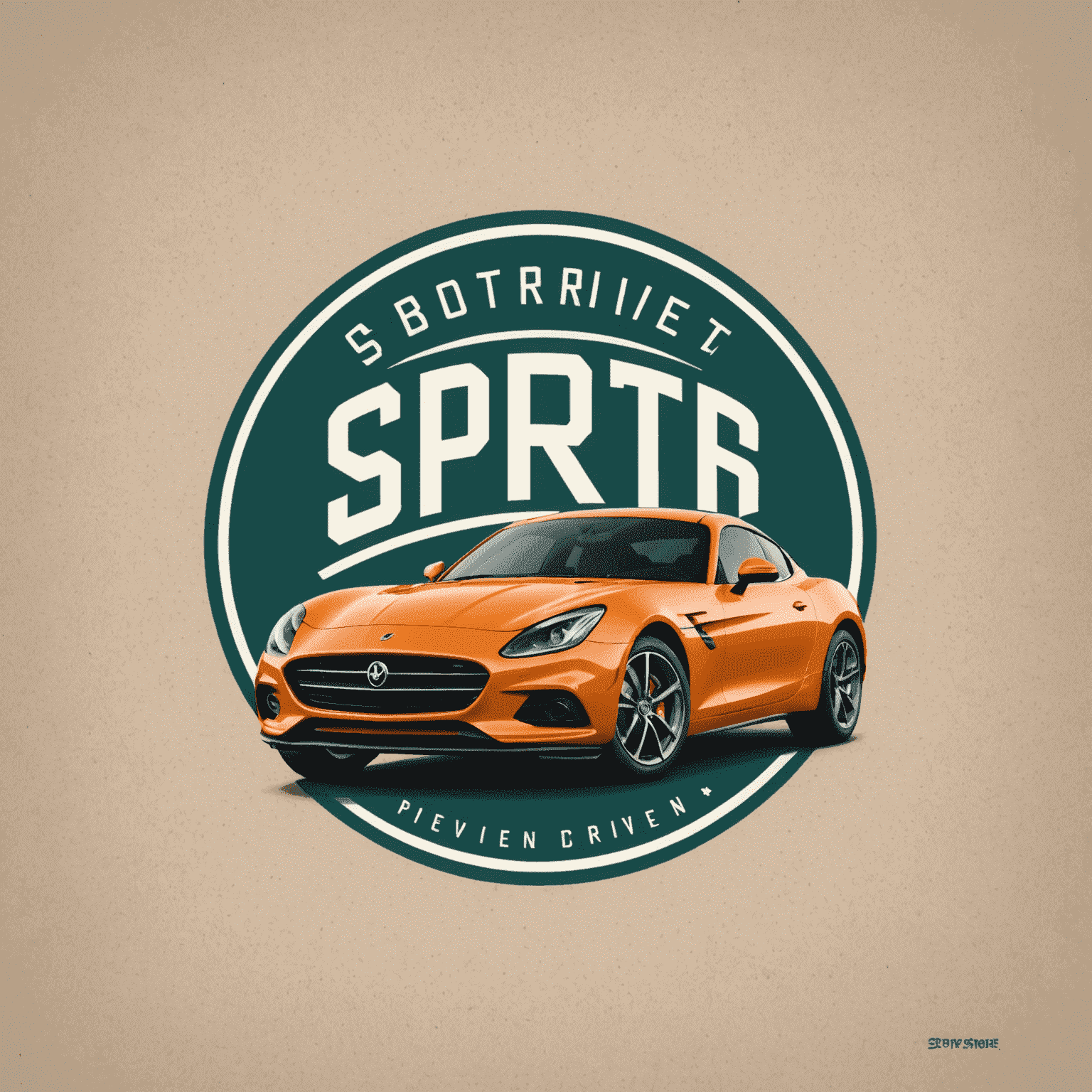 SportsDrivenSP logo featuring a stylized car and road symbol