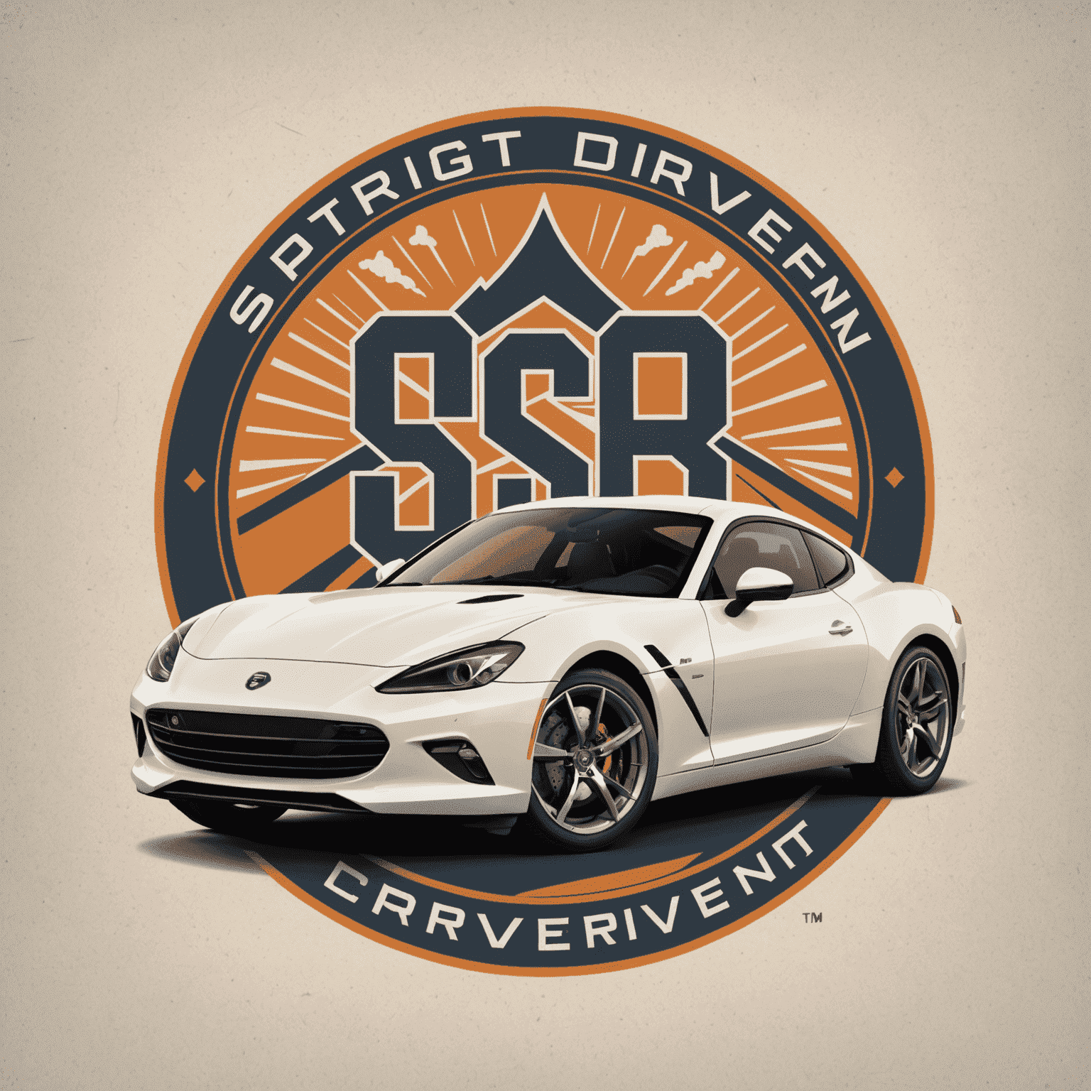 SportsDrivenSP logo featuring a stylized car and road symbol